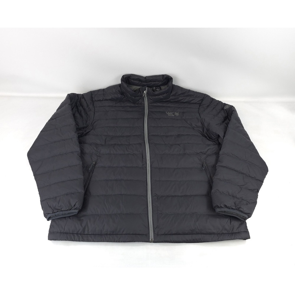 Men's Size XL Mountain Hardwear Grey/Black Lightweight Puffer Jacket